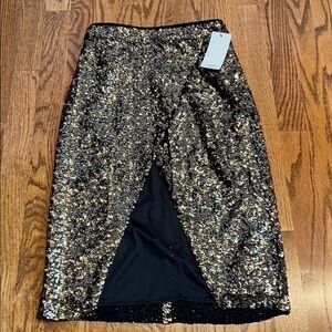 NWT Mango Sequin Tulip Skirt